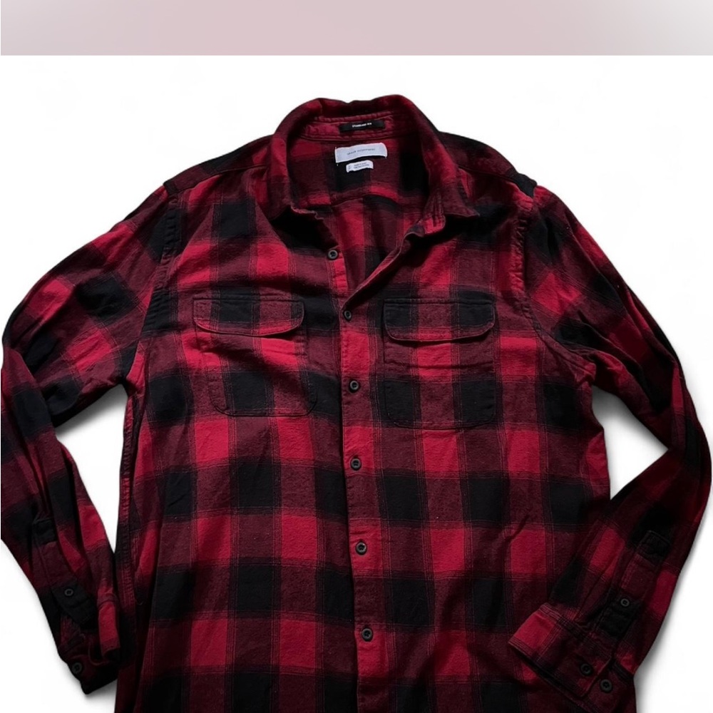 Urban Outfitters Red and Black Plaid Flannel Shirt
